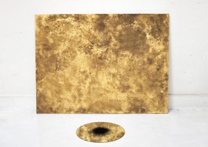 Wimp, toile miroir et pigment 148 x 200 x 100 cm